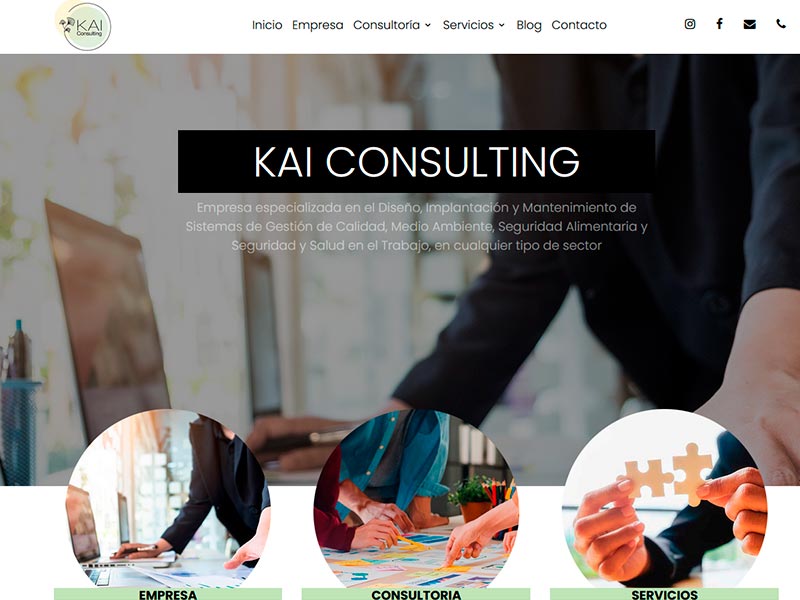 Diseño web para Kai Consulting